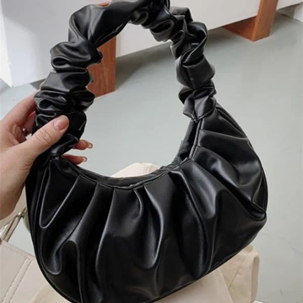 Fashion Pleated Handlebags for Women PU Cloud Bags Leisure Armpit Bag Shopping Shoulder Bags Dumpling Handbag Female Hand Bags250915BJ