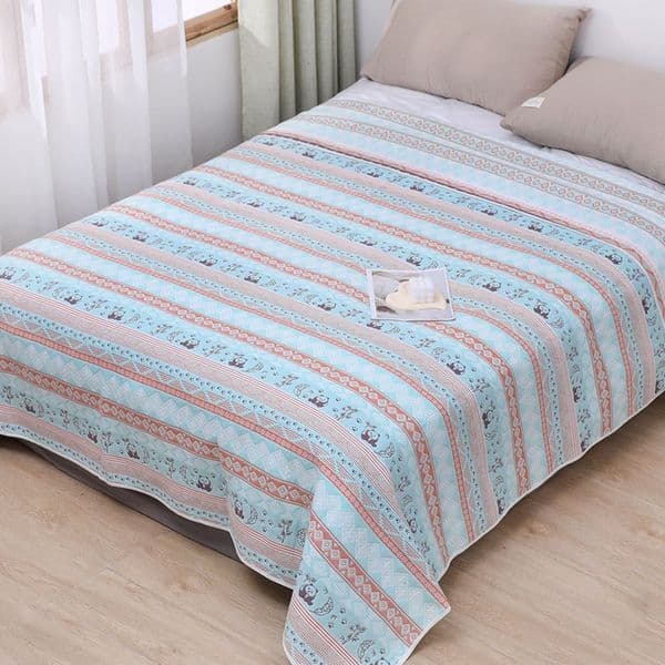 Class A Six-Layer Gauze Soft Mattress Cooling Mattress Pad Sweat-Absorbing Breathable Pure Cotton Maternal and Infant Grade All-Season Single-Piece Mattress Pad
