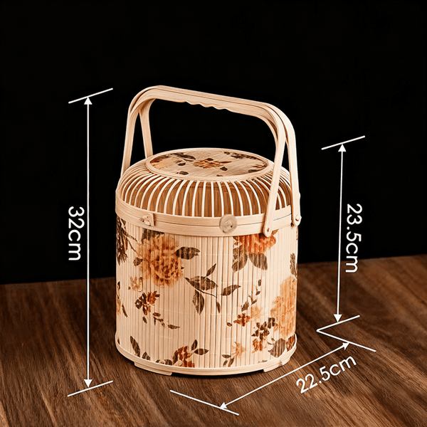 Crafted Holiday Gifting Solution: Elegant Round Teacup Holder & Dessert Container