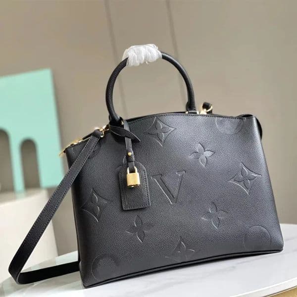 Designer tote bags for women Embossed black bag leather luis bag PM designer clutch sacoche crossbody lady designer bag