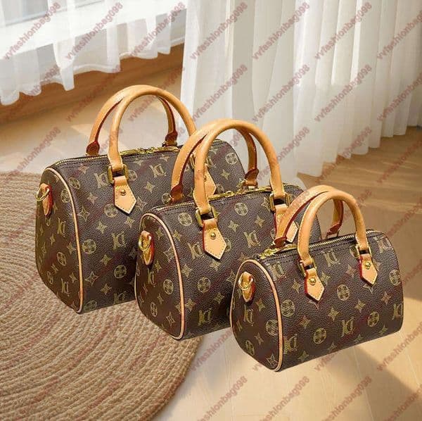 High quality must have designer handbag Speedyss 16-30 bag Womens crossbody shoulder bag mirror quality Luxury Pillow bag leather bag travel tote wallet
