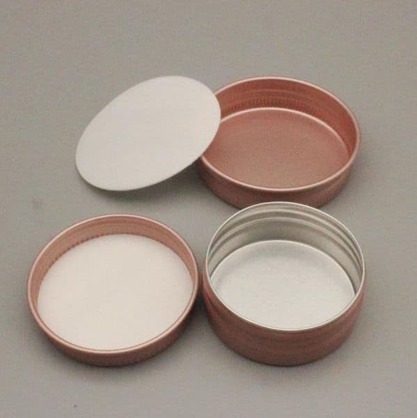 Unique 2oz 60G Aluminum packing Bottles Jars Screw Top Metal Tins Cans Round Jar Bulk Food Aluminums Containers Candle Travel Cosmetic Tin