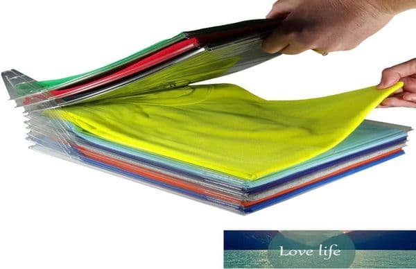 Storage Holders 20 Pcs Creative Home Closet Clothes Folder Organizer Store Documents Dividers TShirt Organization System Storage 1729229