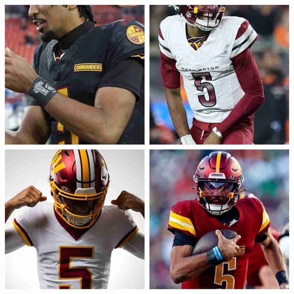2026 Jayden Daniels football jersey Stitched Men Women Washingtons Commanderss Terry McLaurin Sean Taylor Frankie Luvu Jacory CroskeyMerritt