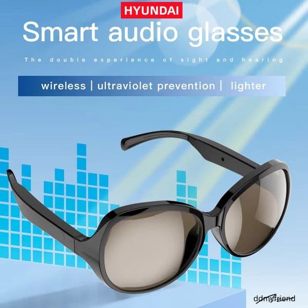 HYUNDAI Smart Glasses Bluetooth 5.4 Headphones Touch Hands-Free Calling Stereo Music Headphones For Outdoor Sport F07 ddmyfriend ddmyfriend