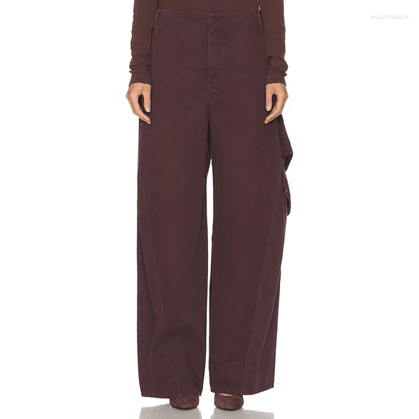 Women's Jeans Dyed Multi-pocket Trousers Fashionable Casual Pants High-quality Autumn Style 2025 Y2k