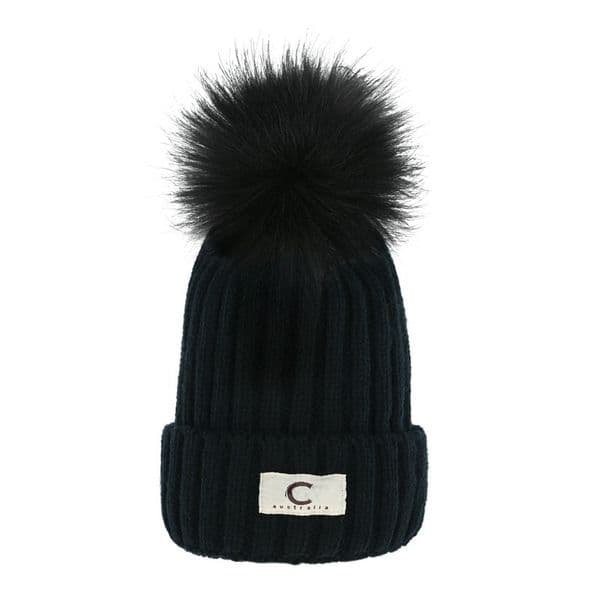 Beanie/Skull Caps Fashion Designer hats sport Ski Cap Men Women Warm Winter Beanie Faux Fur Pom Poms Bobble Hat Outdoor hats A-2