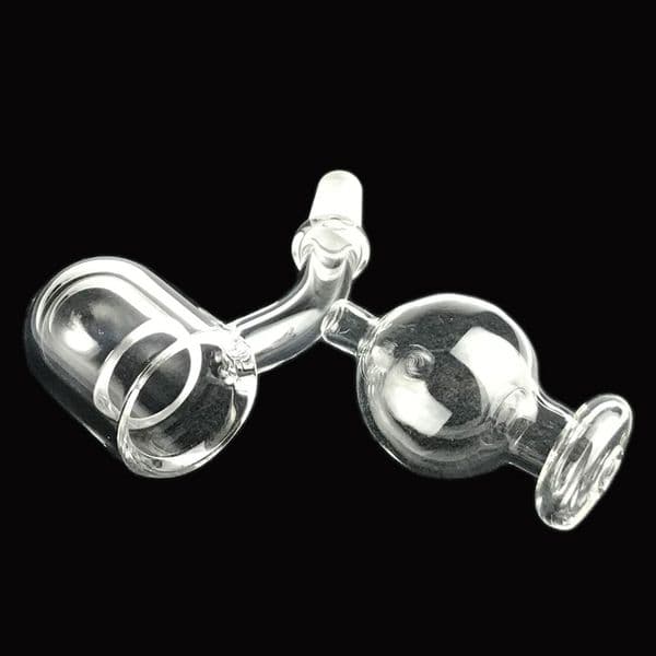 Goodsstore Quartz Banger Insert Dish Carb Cap 18mm Round Bottom Domeless Quartz Nail for 25mm 3mm Thick Quartz Banger Nail Glass Bong Water Smoking