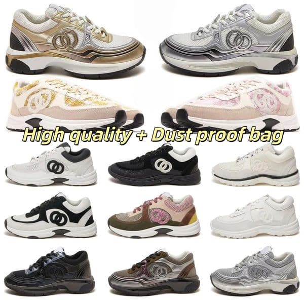 Designer Platform Sneakers CC shoes: Reflective Vintage Suede Leather Casual Shoes for Women Men Outdoor Sports Trainers Size 35 46 c8