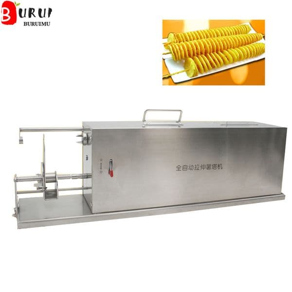 Spiral Potato Machine Electric Stainless Steel Twisting Potato Whirlwind Maker Potato Tower Slicer