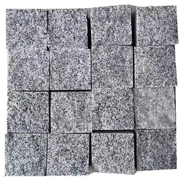 Granite Horseshoe Stone Sesame Black Small Stone Block Park Scenic Area Villa Square Community Retro Architecture Floor Stone