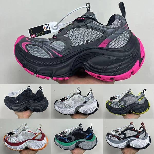 Runners Track 10 XL Designer Shoes Woman Triple S Pink All Black White Purple Pink Multicolor Colorful Womens Mens Luxury Sneakers Dress Trainers 35-46