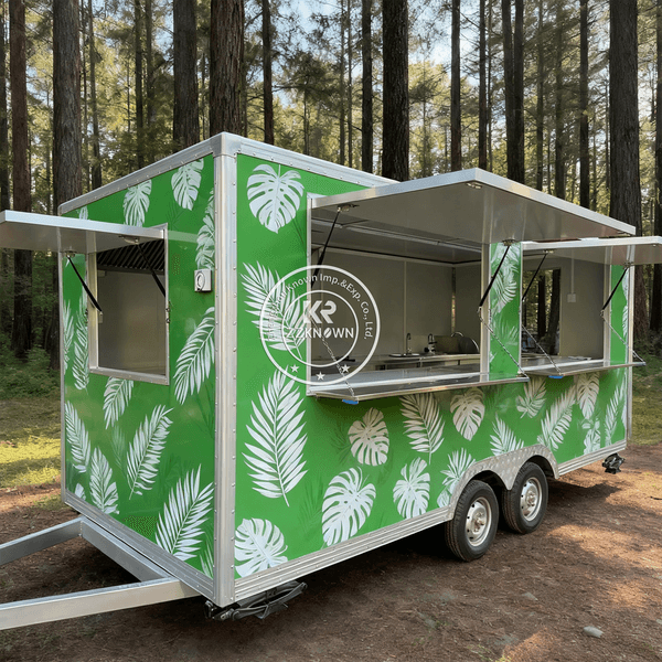US Standards Food Truck Customized Street Pizza Food Truck Coffee Hot Dog Carts Concession Mobile Food Trailer With Fully Equipped
