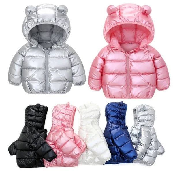 Autumn Winter Baby Girls Boys Jacket Children Cute Ears Hooded Down Coat Toddler Long Sleeve Clothes Kids Windproof Outerwear ddmyshoesvip