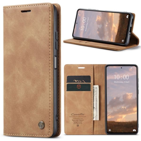 Flip Leather Case with Card Slot Magnetic 5 Colors for Redmi 11A 12 12C 13C 14C K20 Note8 9 10 11 12 13 14 Pro Plus Max Turbo