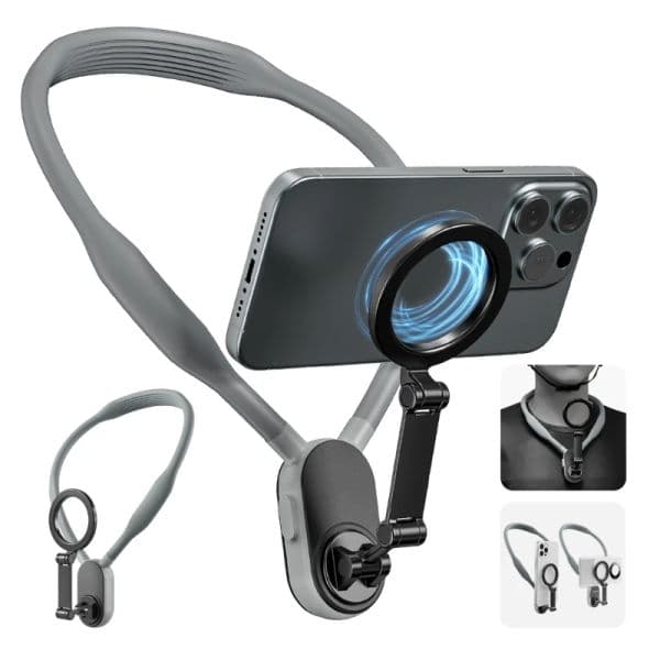 Adjustable Magnetic Neck Holder Mount Wearable Bracket for Action Camera Video Shoot Shots Photography
