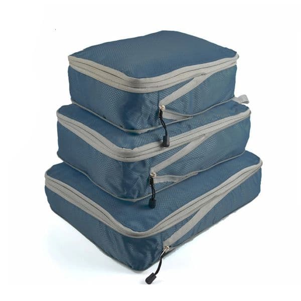 3PCS Compressed Packing Cubes Travel Storage Organizer Set Mesh Visual Luggage Portable Convenient Lightweight Suitcase Bag 241226