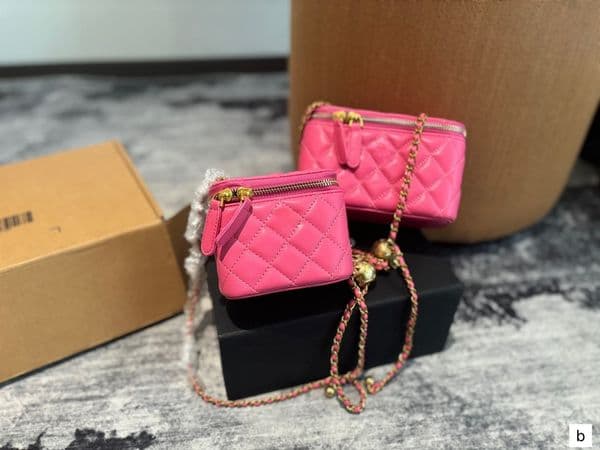 Actual Photo Shoot Designer Wallet Women's Bag Mini Portable Box Mouth Red Envelope Vacation Bag Wedding Gift Bag Brand Bag Trendy Women's Bag Free Shipping