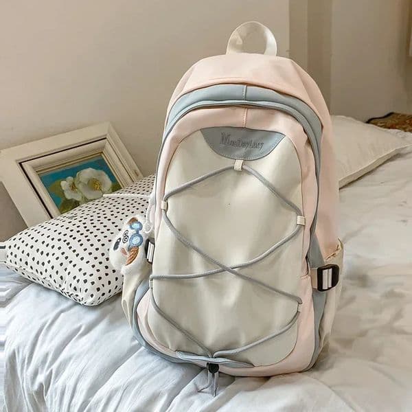 Casual Simplicity School Bags Large Capacity Versatile Nylon Bags for Women Zipper Style Youth Fashion Backpacks 250114