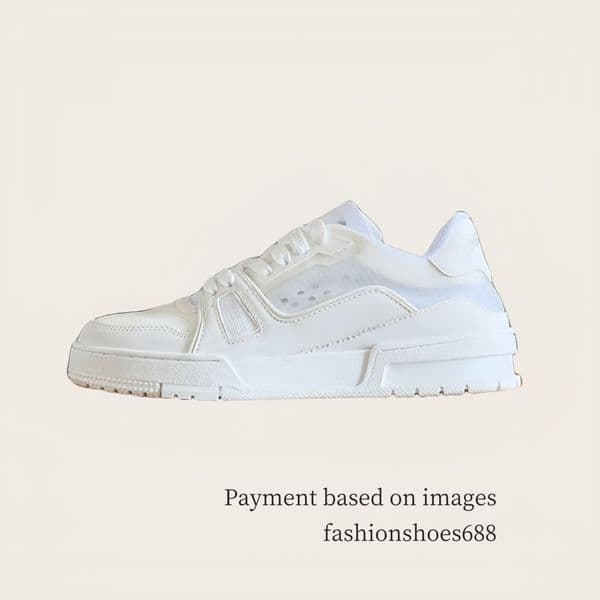 white New Thick couple shoes casual breathable comfortable leather denim patchwork mens and womens shoes luxury designers new board shoes Sies 35-47 +box 10 A 10A