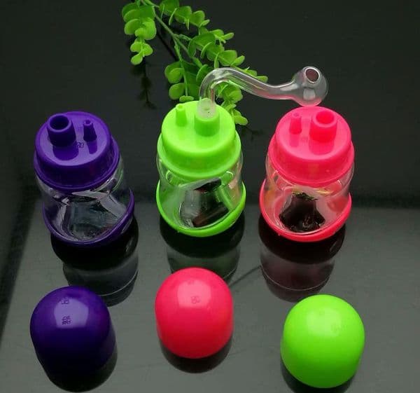 Smoking Pipes Coloured plastic mini water pipe Glass Bongs Glass Smoking Pipe