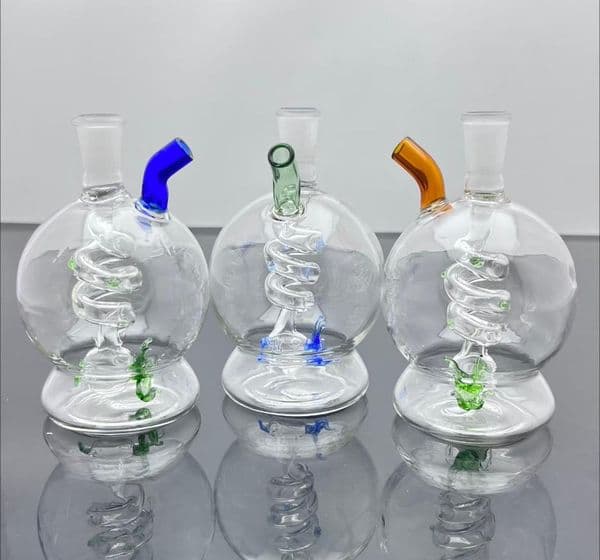 Glass Bowl Pipes Male Joint Colour Funnel Bowls Smoking New hand-made Panlong glass water bottle sending pot accessories