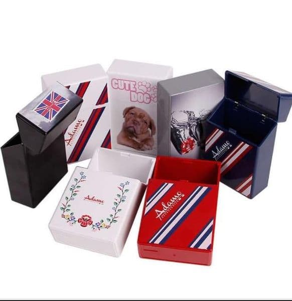 Smoking Pipes New one-sided color printing plastic cigarette case, creative thickening, hard box, soft