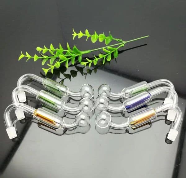Double filtering pot Wholesale Glass bongs Oil Burner Glass Water Pipes Oil Rigs Smoking