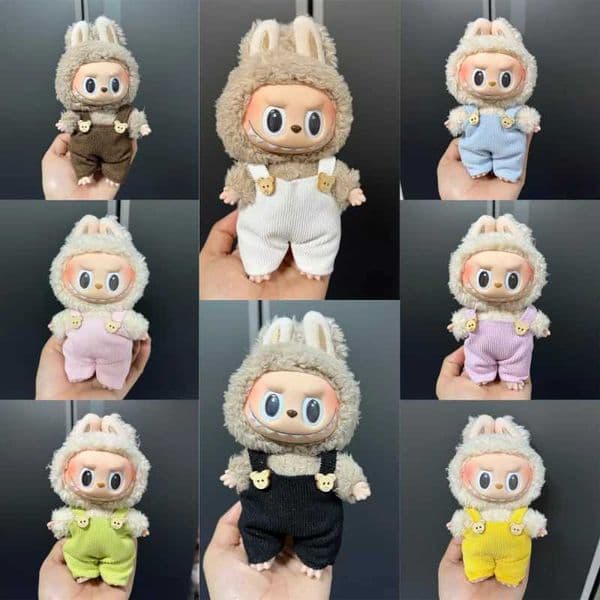 Mini Dolls Clothes Outfit Accessories for Korea Kpop Exo 17cm Labubu Overalls Clothes Accessories XJ250802