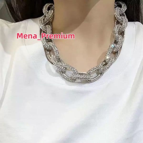 2025 New Fashion Hip Hop Jewelry 18inch 6mm Cuban Necklaces VVS1 Quality Moissanite Diamond With New Personalized Customization