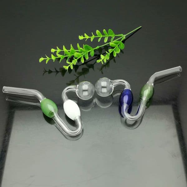 Smoking pipes Ball Glass Oil Burner Pipe Smoking Bowl Water Hookahs Bongs Colored ball snake shaped glass stove