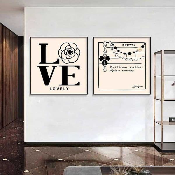 Light Luxury High-End Feel Decorative Women's Clothing Store Cloakroom Wall Hanging Painting designer luxcury