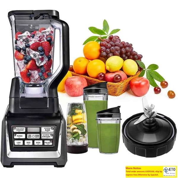 7 Fins Blender Blade Replacement Parts For Nutri Ninja Auto-IQ Blender Attachments With Sealing Ring Juicer Accessories LL