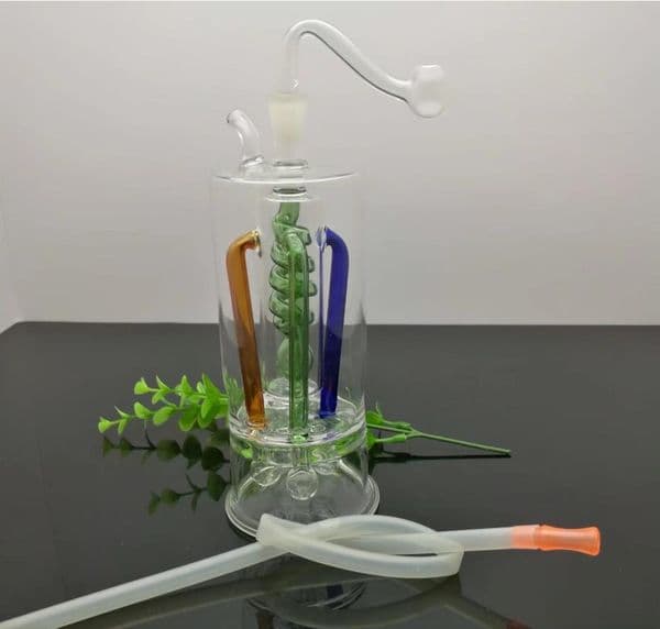 Smoking pipes Ball Glass Oil Burner Pipe Smoking Bowl Water Hookahs bongs Colorful multi claw plate silk partition silent glass water bottle