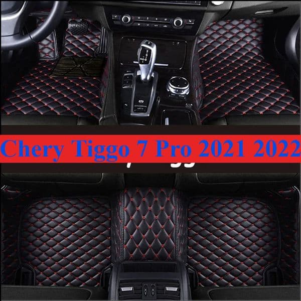 100% Fit Custom Made Leather Car Floor Mats For Chery Tiggo 7 Pro 2021 2022 2023 Carpet Rugs Foot Pads Accessories