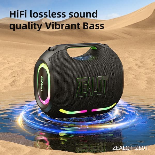 Waterproof ZE01 Outdoor Portable Bluetooth Speaker for Durable Sound Tough Travel Ready Audio Experience
