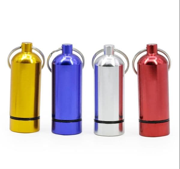 Smoking Pipes Aluminum alloy diameter 20MM height 58MM storage key chain portable cigarette set