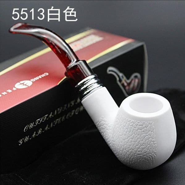 Smoking Pipes Straight through sepiolite imitation bakelite pipe