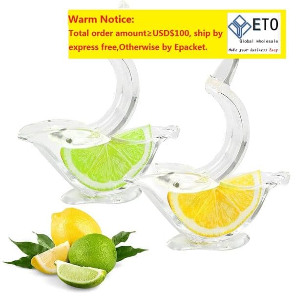 Bird Lemon Squeezer Acrylic Manual Juicer Bird Fish Shape Lemon Slice Wedge Squeezers Fruit Juicer for Orange Lemon Pomegranate Home ZZ