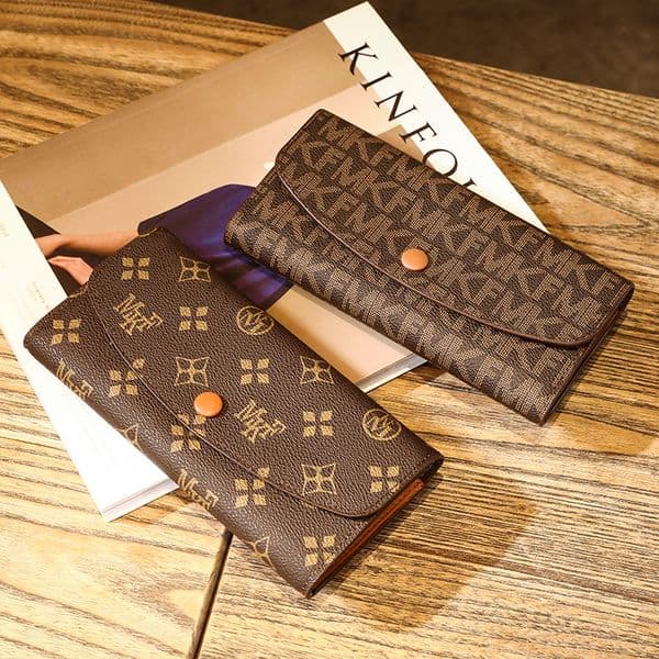 MKF designer free shipping Light luxury casual wallet zipper long soft handbag multifunctional versatile vintage bag for men and women dh911761540