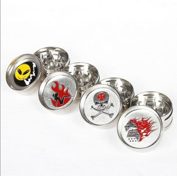 Smoking Pipes 52MM diameter sharp tooth zinc alloy three-layer smoke grinder