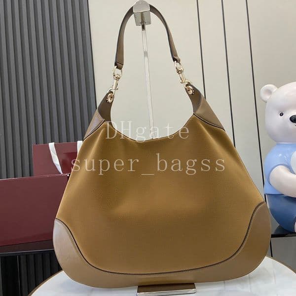 Hobo Luxury designer bag Mirror quality handbag 49CM Suede genuine leather shoulder bag Crossbody bag with box 25G815924A