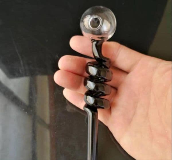 Color spiral straight pot Wholesale Glass Hookah Glass Water Pipe Fittings