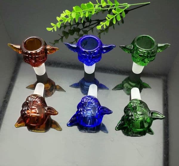 Color Wing Glass Bubble Head Converter 14mm Great Pyrex Glass Oil Burner Pipe Thick oil rigs glass water pipe