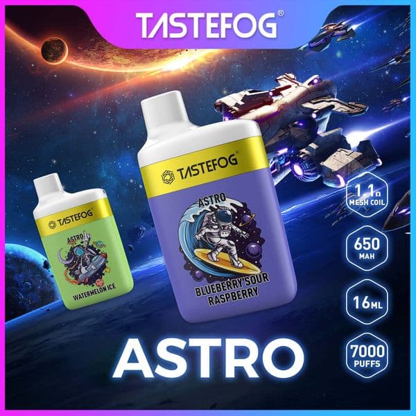 15 Flavors Vape Kit Tastefog Astro 2% Nicotine 650mAh 7000 Puffs Disposable Vapes EU Warehouse Free Shipping