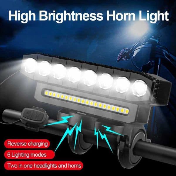 New USB Charging MTB Headlight Bicycle Light LED Waterproof Cycling Lamp Flashlight Cycling Horn Bike Light Front Light Bicycle Z250809