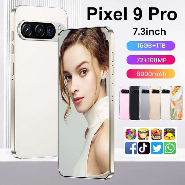 i15 i16 5g Pixel 9 Pro Real 4G Perforated Screen 16+1TB Smartphone TK Hot Sale Wholesale