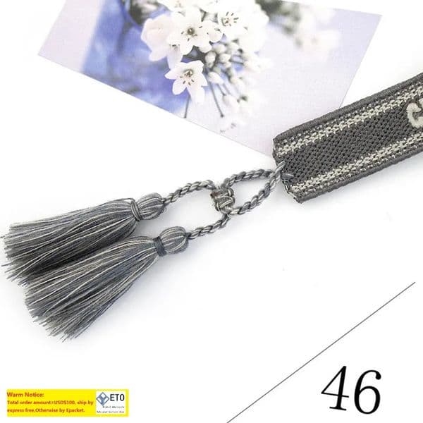 Travel Beach Tassel Bracelet Multistyle Letter Embroidery Bracelets For Gift Party LL