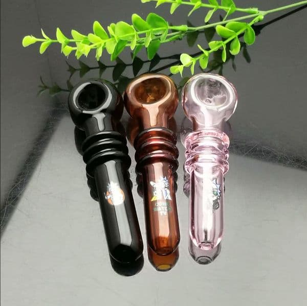 Smoking pipes Ball Glass Oil Burner Pipe Smoking Bowl Classic bongs Colorful 3-wheel cartoon logo glass pipe