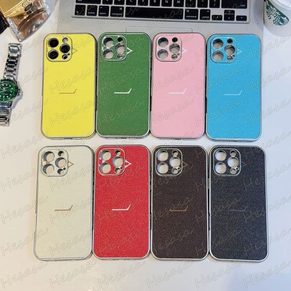 Designer Floral Mono-gram Mobile Phone Case for iPhone 17 Air 16 15 Plus 14 13 12 11 Pro Max Full Body Leather Protection Back Anti-knock iPhone16 Cover 15pro 16pro 14pro